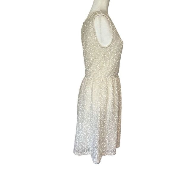 Impeccable Pig Sleeveless Cream and Gold Dress w/Back Cut Out. Sz L. Great Cond - Picture 7 of 13